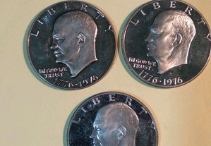 Moedas de 1 Dólar Eisenhower 1976S Proof EUA