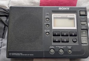 Radio Portatil Sony ICF SW30 FM/MW/SW Alarme/Relogio,sleeper,etc...