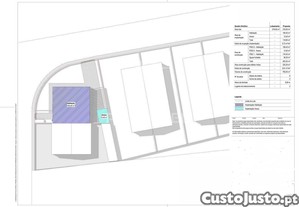 Terreno com projecto aprovado para 3 fracçoes
