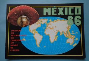 Caderneta de cromos vazia de futebol - México 86