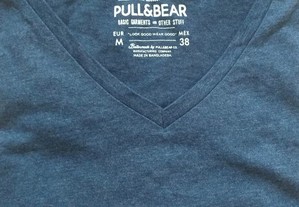 T-shirt Pull & Bear, original, nova, tamanho M