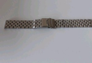 Bracelete Metálica Aço Maciço Enginner 20mm 22mm 24mm Fecho Báscula