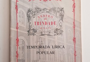 ÓPERA Programa Teatro da Trindade 1972 // Mozart A Flauta Mágica