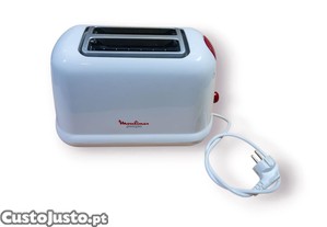 Torradeira Moulinex Principio Srie T26   850 W   2 Fatias   Branco/Vermelho