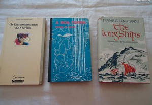 Livros antigos A boa terra 1974- Os encantamentos de merlim Ships the Long