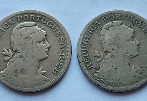 Moedas de $50 Centavos 1928 e 1929