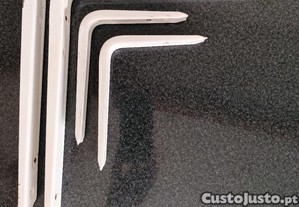 4 suportes prateleira em ao