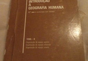 Introdução à Geografia Humana Livro Manual Escolar