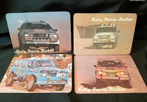 Calendarios Paris Dakar anos 1986 e 1987