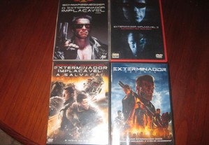 4 DVDs da saga "Exterminador Implacável"