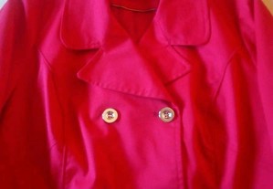 Casaco liso Yessica cor vermelho tamanho 44 - Novo