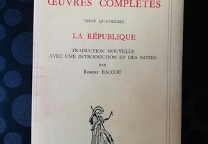 Oeuvres Complétes, La République, vol. 4 - Platon, Platão. ed. Émile Chambry, Garnier, 1958