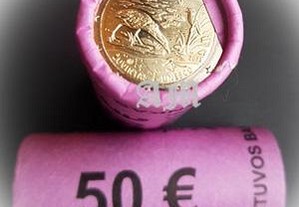 LITUÂNIA - 2 euros Rolo de moedas Reserva da Biosfera Zuvintas - AM