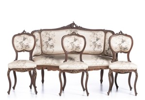 Conjunto Onze Cadeiras Estilo Luís XV