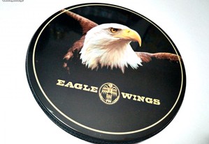 Porta Cd´s / Dvd´s em metal "Eagle Wings" - Novo