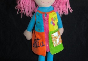 Boneca Rita cabelo rosa, 40 cm