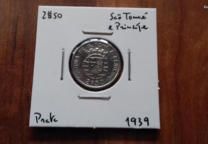 Moeda 2$50 1939 São Tomé