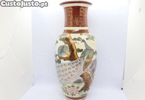 Jarra Porcelana Mori China Motivo Pavão 36 cm