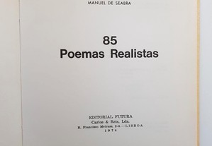 POESIA Manuel de Seabra // 85 Poemas Realistas