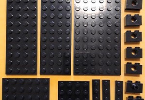 Lego lote peças pretas