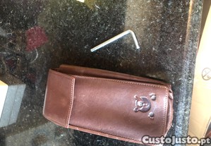 estojo em pele   castanho