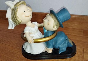Bonecos noivos para bolo casamento ou decoração