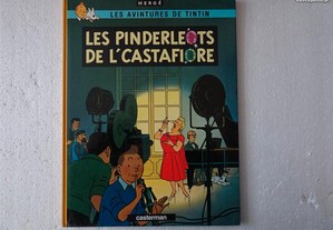 Livro Casterman - Les aventures de Tintin - Les Pinderleots de L'Castafiore (capa dura)