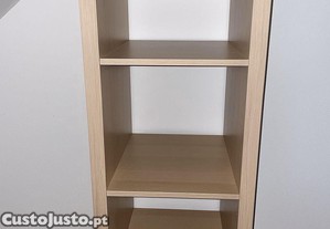 KALLAX Estante, IKEA, ef carvalho c/velatura branca, 42x147 cm