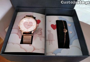 Conjunto em ao Rose gold