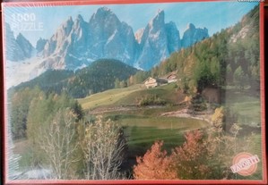 puzzle: 1000 peças, imagem dos Alpes, selado