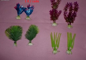 Plantas artificiais para aquario