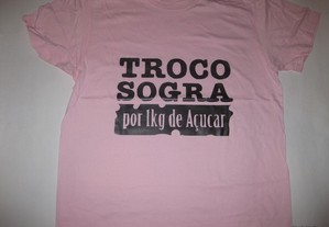 T-shirt com piada/Novo/Embalado/Rosa/Modelo 8