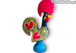 Galo Barcelos Artesanal Cer�mica Pintada � M�o   33,5 cm