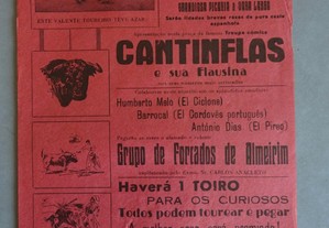 Programa de tourada bullfight Praça de touros Plaza de toros Porto Alto - Samora Correia 1965