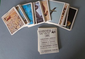 Cromos da caderneta WWF Animais a Salvar - Panini