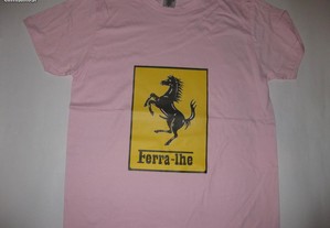 T-shirt com piada/Novo/Embalado/Rosa/Modelo 9