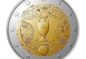 Moeda de Euro Comemorativa 2 Euros França " Euro 2016 "