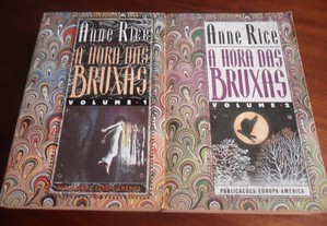 "A Hora das Bruxas" - 2 Volumes de Anne Rice - 1ª Edição de 1992