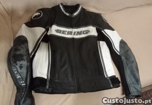 Bluso motard em couro