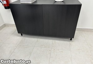 Aparador preto ikea preto como novo