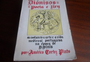 "Diónisos   Poeta e Rey" de Américo Cortez Pinto - 1ª Edição de 1982