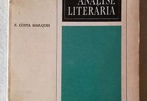 Análise Literária 1979 F. Costa Marques - Livraria