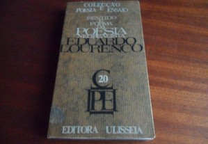 "Sentido e Forma da Poesia Neo-Realista" de Eduardo Lourenço - 1ª Edição de 1968