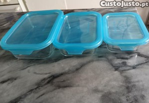 3 Recipientes alimentos em vidro