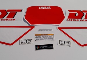 Yamaha Dt 50 LC emblemas autocolantes vinil corte