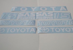 Toyota 7FBEF15 SAS18 empilhador autocolantes