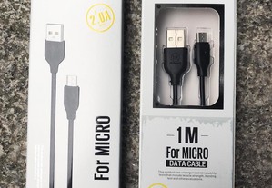 Cabo carregador Micro USB / Android - 1 metro