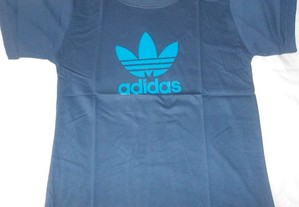 T-shirt Adidas Azul Nova Tamanho M