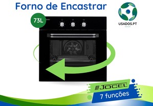Forno de Encastre Preto 73 litros - 7 funções Jocel