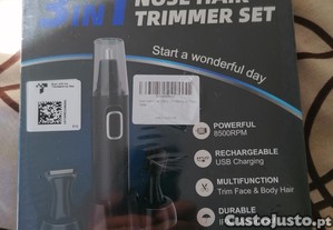 Conjunto Higiene Homem Novo ( Aparador Corpo, Nariz, Barba )